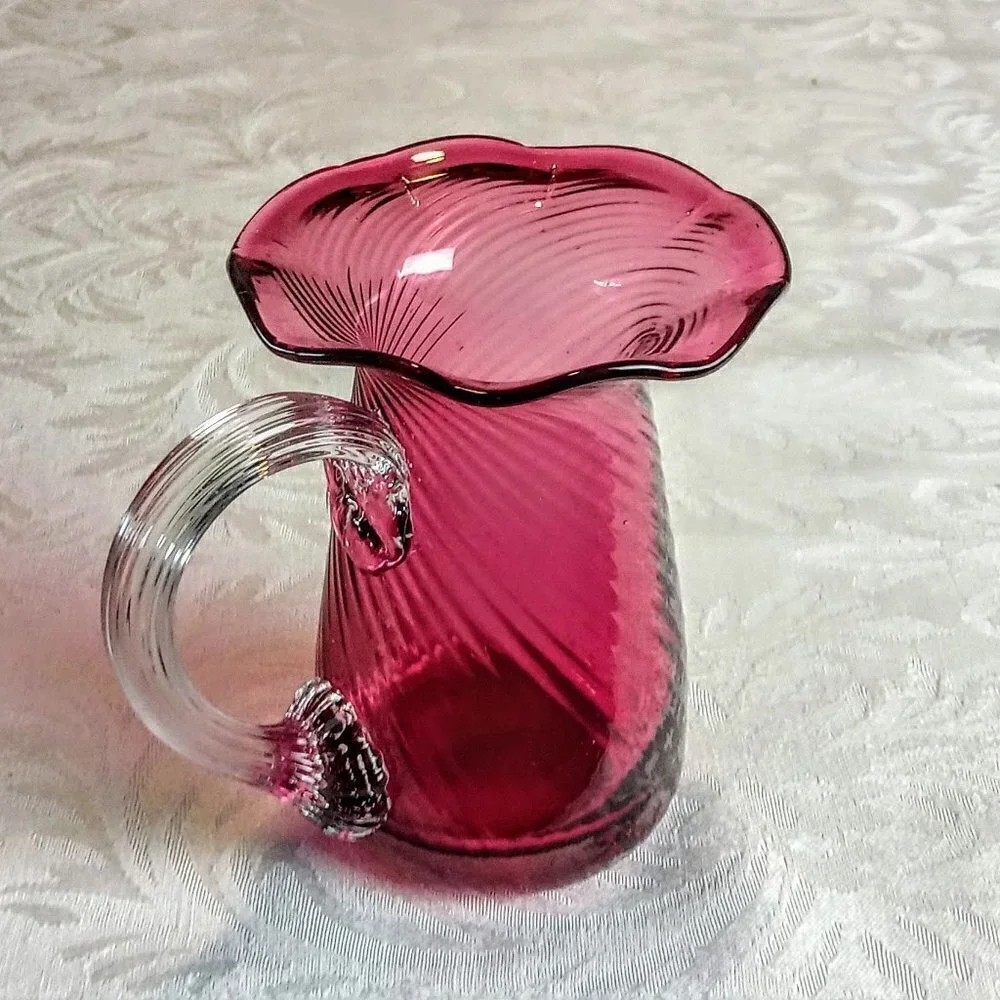 Vintage Pilgrim Glass Cranberry 3-Pc Collection